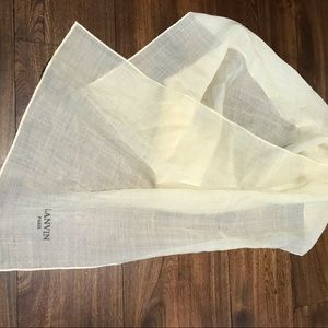Lanvin Paris yellow scarf 100% wool. OS